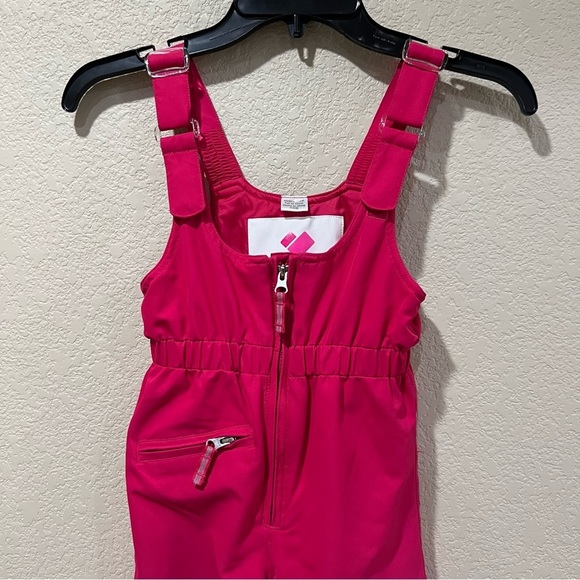 Obermeyer Girls Toddler Ski Snow I-Grow Bibs Pants Overalls Pink Size 3 #55015, - Picture 5 of 16